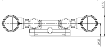 Монтажный комплект для замены счетчика ВК-G10, G10t 